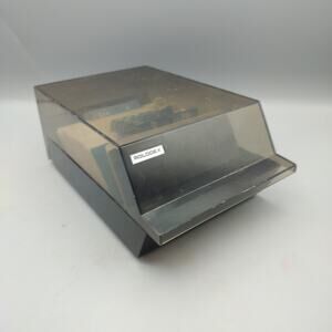 Rolodex VIP-35C Black Complete With Cards + Dividers Made In USA / Cards Blank